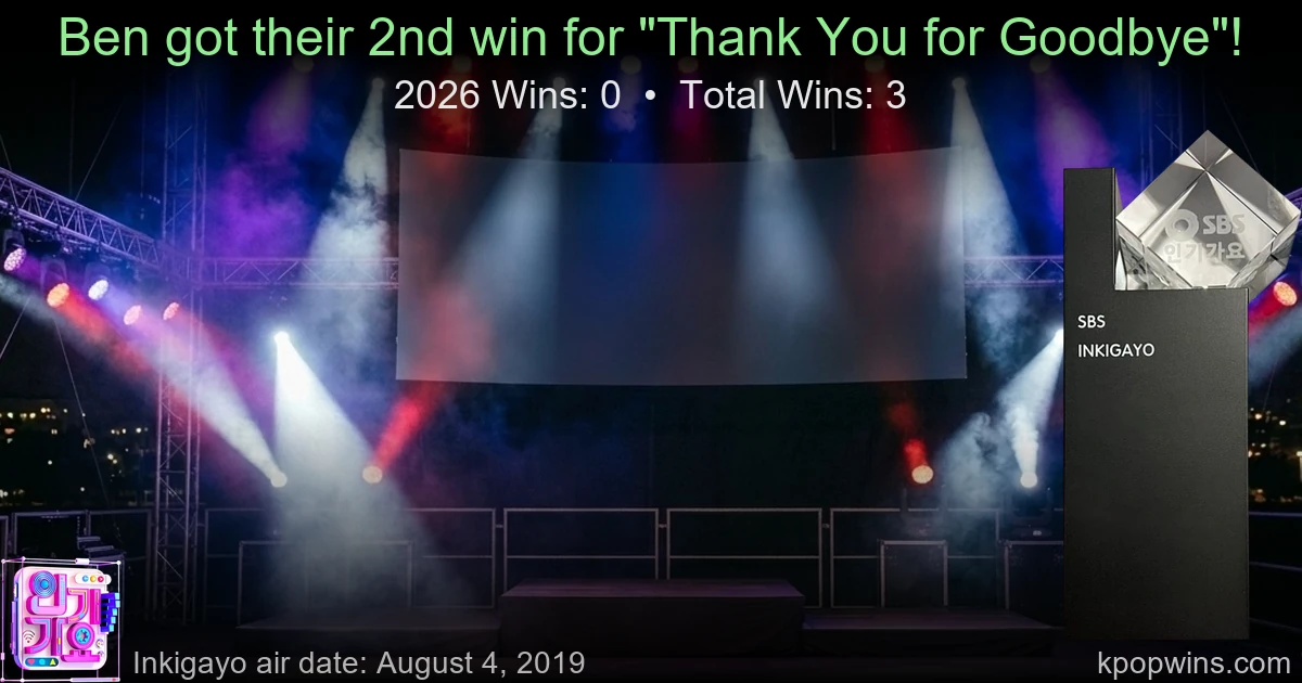 Ben - Thank You for Goodbye